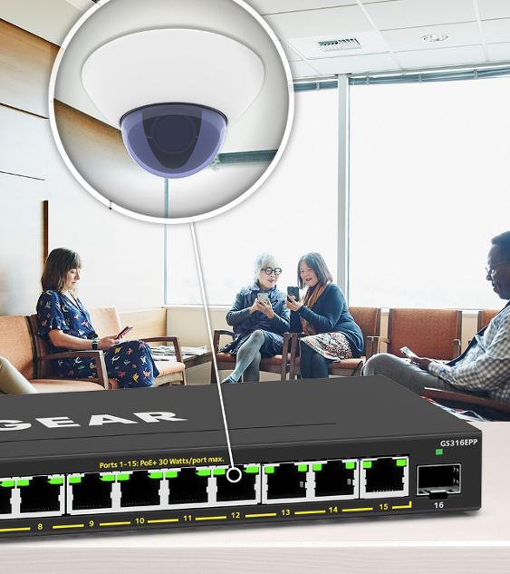 300 Series 16-Port PoE+ Gigabit Switch (231W) - GS316EPP | NETGEAR